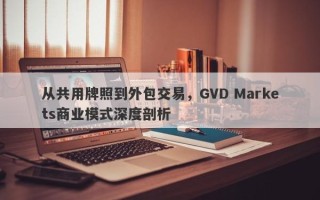 从共用牌照到外包交易，GVD Markets商业模式深度剖析