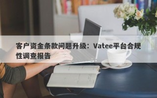 客户资金条款问题升级：Vatee平台合规性调查报告