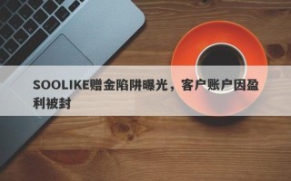 SOOLIKE赠金陷阱曝光，客户账户因盈利被封