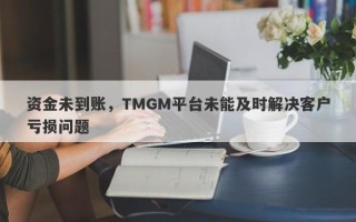 资金未到账，TMGM平台未能及时解决客户亏损问题