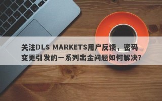 关注DLS MARKETS用户反馈，密码变更引发的一系列出金问题如何解决？