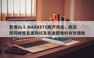 警惕DLS MARKETS账户风险，防范密码被擅自更改以及出金困难的有效措施