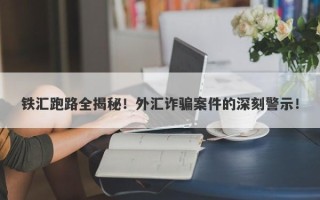 铁汇跑路全揭秘！外汇诈骗案件的深刻警示！