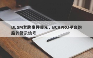 DLSM套牌事件曝光，BCRPRO平台跑路的警示信号