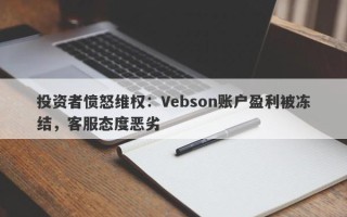 投资者愤怒维权：Vebson账户盈利被冻结，客服态度恶劣