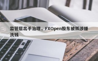 监管层出手治理，FXOpen股东被抓涉嫌洗钱