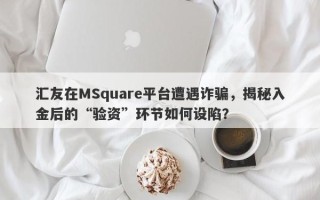 汇友在MSquare平台遭遇诈骗，揭秘入金后的“验资”环节如何设陷？