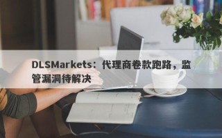 DLSMarkets：代理商卷款跑路，监管漏洞待解决