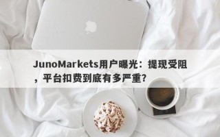 JunoMarkets用户曝光：提现受阻，平台扣费到底有多严重？