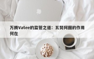 万腾Vatee的监管之道：瓦努阿图的作用何在