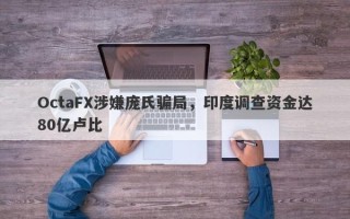 OctaFX涉嫌庞氏骗局，印度调查资金达80亿卢比