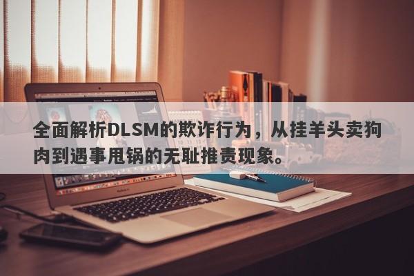 全面解析DLSM的欺诈行为，从挂羊头卖狗肉到遇事甩锅的无耻推责现象。-第1张图片-要懂汇