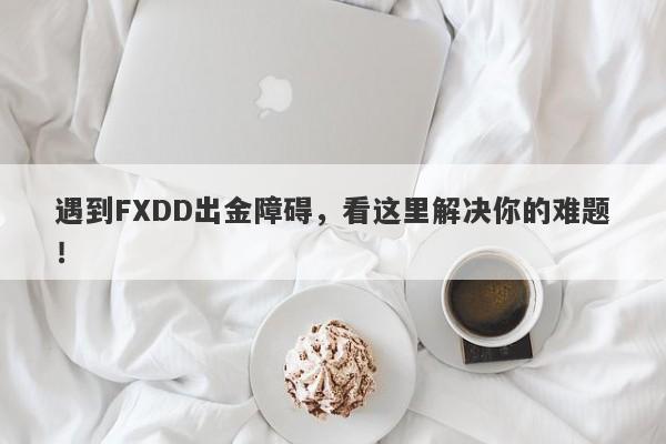 遇到FXDD出金障碍，看这里解决你的难题！-第1张图片-要懂汇