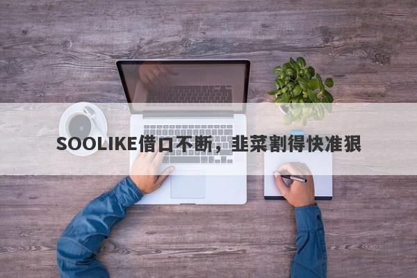 SOOLIKE借口不断，韭菜割得快准狠-第1张图片-要懂汇