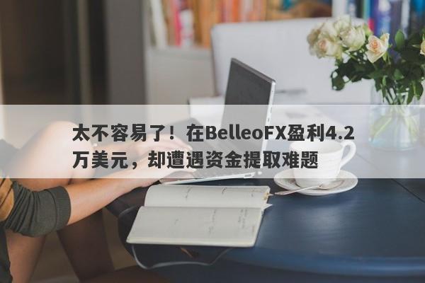 太不容易了！在BelleoFX盈利4.2万美元，却遭遇资金提取难题-第1张图片-要懂汇