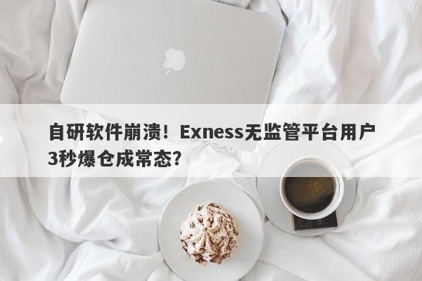 自研软件崩溃！Exness无监管平台用户3秒爆仓成常态？-第1张图片-要懂汇