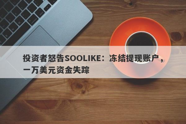 投资者怒告SOOLIKE：冻结提现账户，一万美元资金失踪-第1张图片-要懂汇