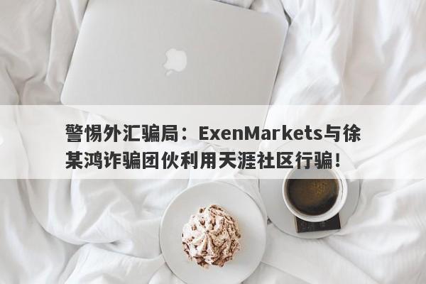 警惕外汇骗局：ExenMarkets与徐某鸿诈骗团伙利用天涯社区行骗！-第1张图片-要懂汇